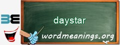 WordMeaning blackboard for daystar